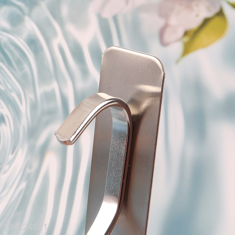 Online Wholesale Stainless Steel Adhesive Hooks Heavy Duty Wall Hooks