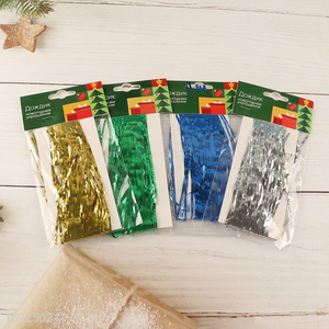 New Product Multicolor Metallic Tinsel for Christmas New Year Party Decoration