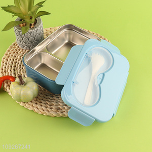 New product stainless steel school office lunch box set with <em>spoon</em>
