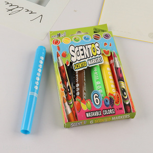 Good selling 6pcs washable school kids <em>painting</em> watercolor pen set