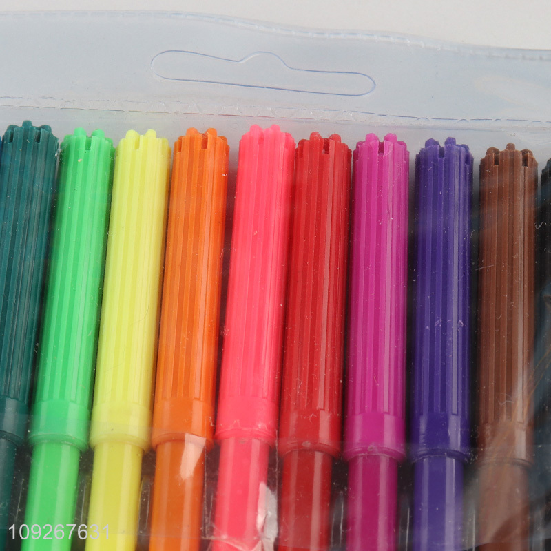 China factory 12colors school kids painting supplies watercolor pen set