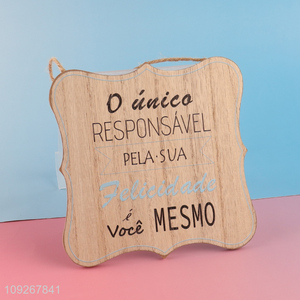 New arrival home restaurant <em>decoration</em> wooden hanging ornament for sale