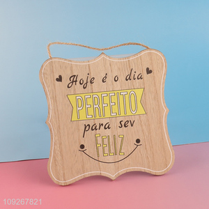 Factory direct sale wooden hanging ornament <em>decoration</em> wholesale
