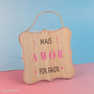 China products home decor wooden crafts wooden hanging ornament for sale