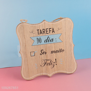 Low price wooden crafts decorative wooden hanging ornament for sale