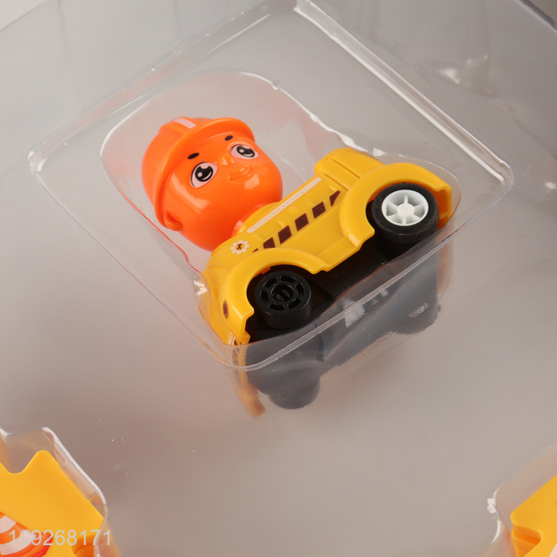 New arrival children diy track park puzzle game electric rail car toys