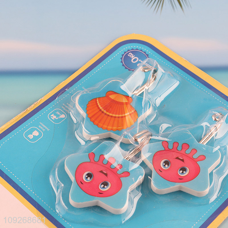 Factory price 3pcs bathroom kitchen star shape sticky hook wall hook