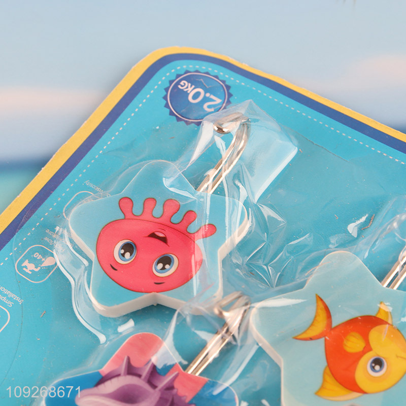 Yiwu market 3pcs star shape heavy duty sticky hook wall hook set