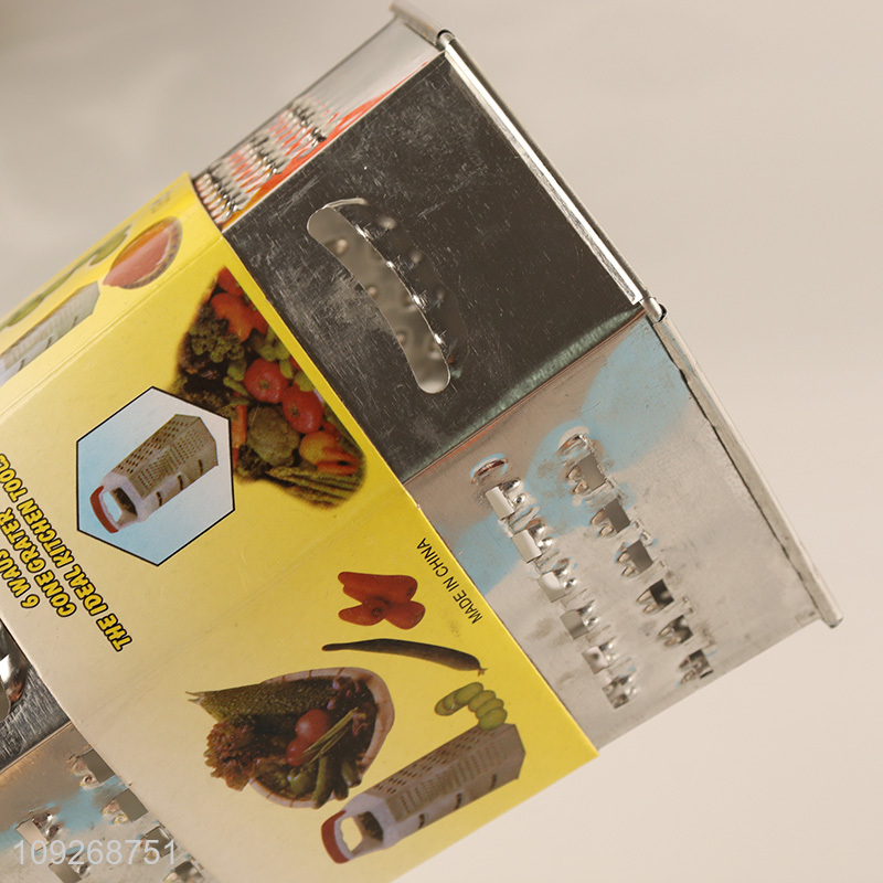 China factory household kitchen six sided vegetable grater for kitchen gadget