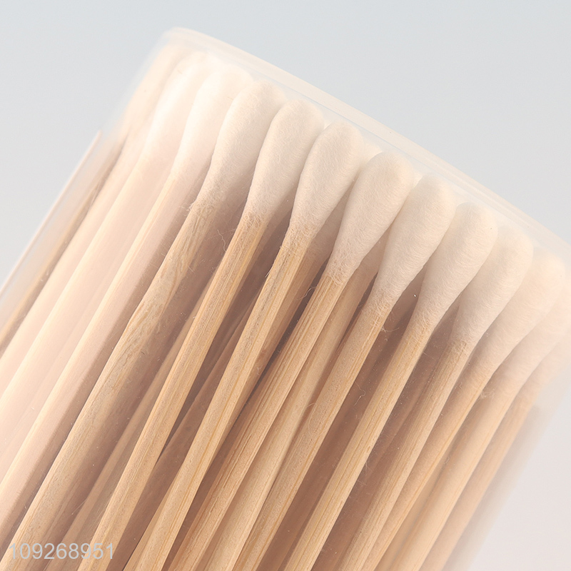 China products personal care 100pcs bamboo stick cotton swab for sale
