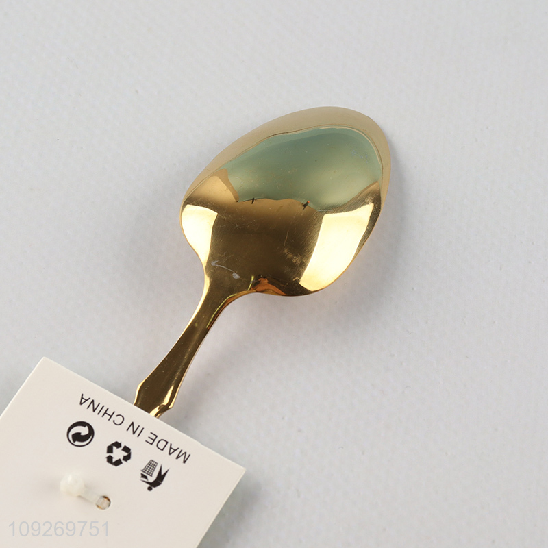 Yiwu market reusable stainless steel cutlery spoon for home restaurant
