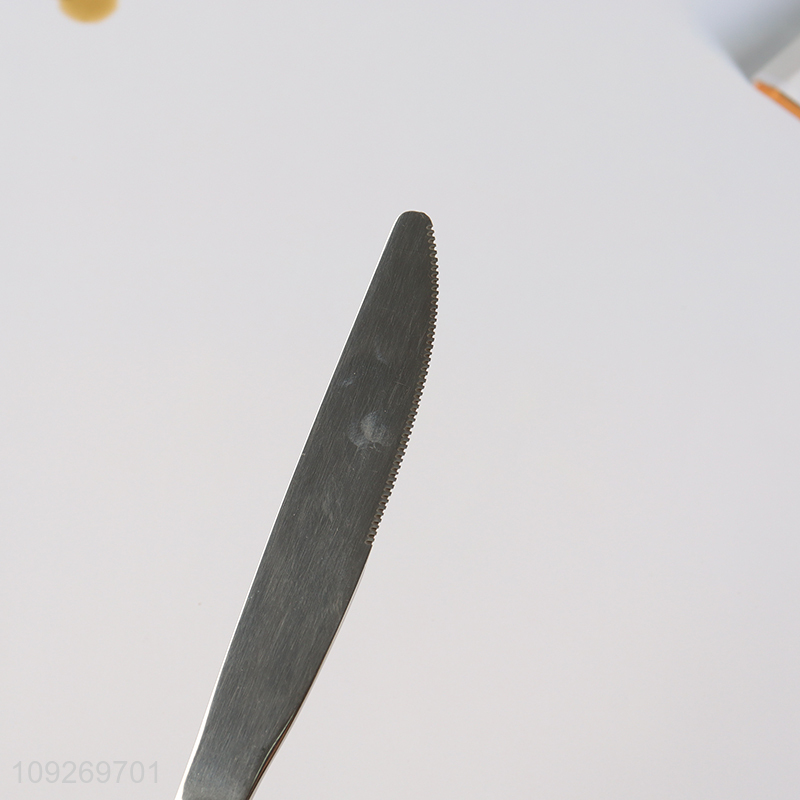 China factory home restaurant tableware stainless steel dinner knife for sale