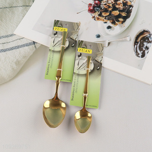 Yiwu market reusable stainless steel cutlery <em>spoon</em> for home restaurant