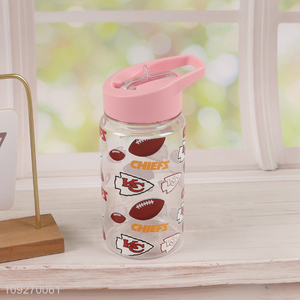 Good Quality Portable Plastic Water Bottle Cute Water Bottle with Flip <em>Straw</em>