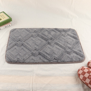 Top selling rectangle soft plush anti-slip <em>floor</em> <em>mat</em> door <em>mat</em> wholesale