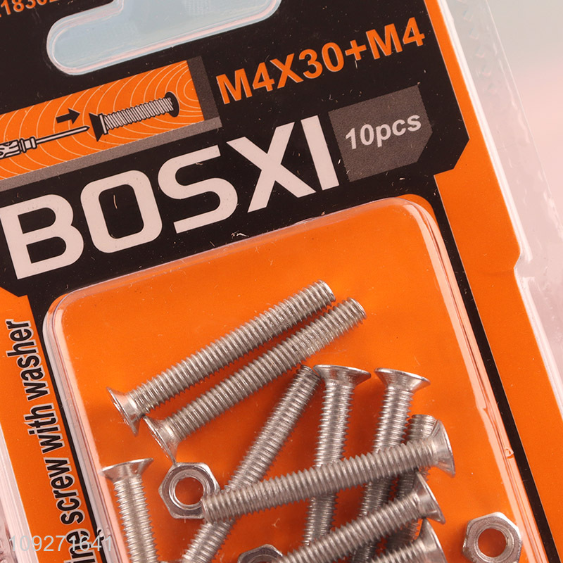 Good price metal phillips flat head machine screw with washer