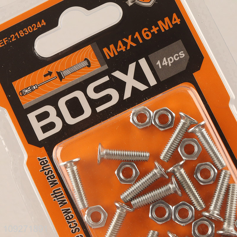 Factory supply iron screws and nuts set hardware assortment kit