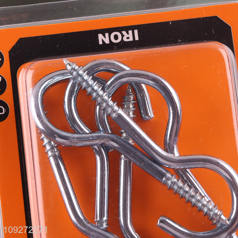 China wholesale 6pcs iron hardware accessories self-tapping screws hooks