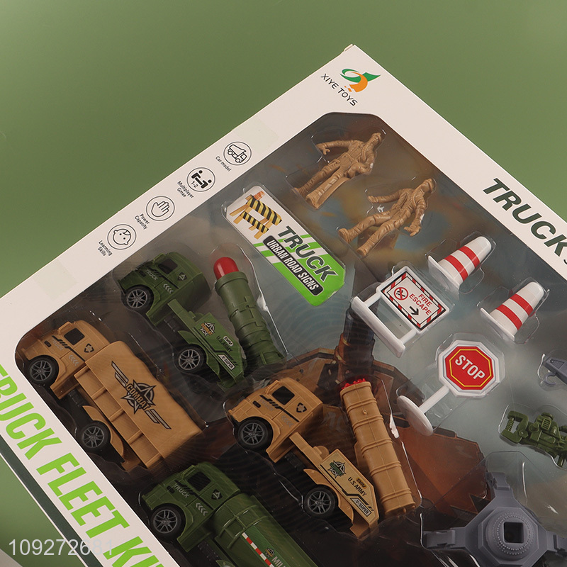 Hot items 4pcs fire fighting truck children firefighter toys