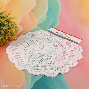 Good price 2pcs hollow polyester dinner mat <em>placemat</em> table mats