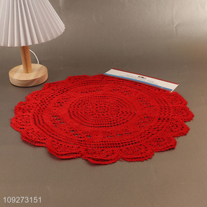Top products red polyester dinner mat <em>placemat</em> table mats