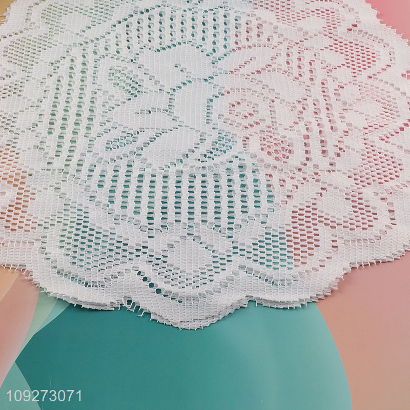 Good price 2pcs hollow polyester dinner mat placemat table mats