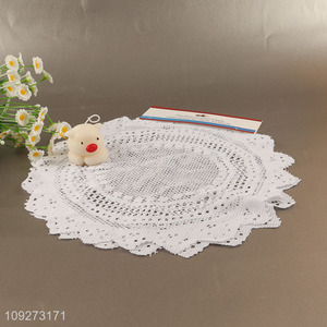 Best selling white polyester dinner mat <em>placemat</em> table mats