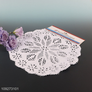 China wholesale 2pcs hollow white dinner mat <em>placemat</em> table mats