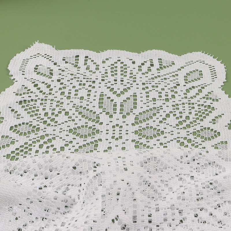 Low price 2pcs white polyester dinner mat placemat table mats