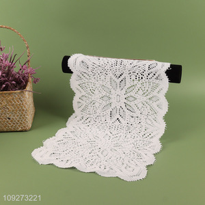 Low price 2pcs white polyester dinner mat <em>placemat</em> table mats