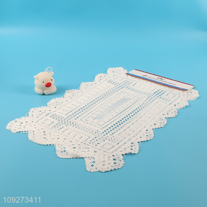 Good quality rectangle polyester 2pcs dinner mat <em>placemat</em> table mats
