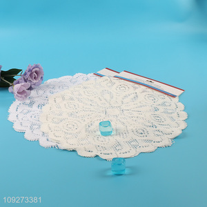 China supplier round flower shape dinner mat <em>placemat</em> table mats