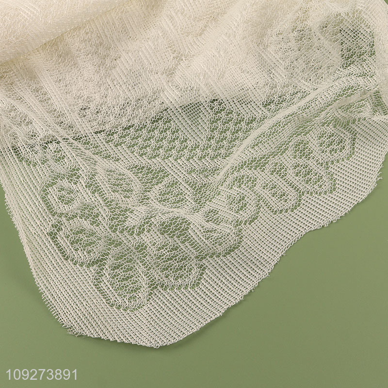 Good price white polyester table cloth table decoration for sale