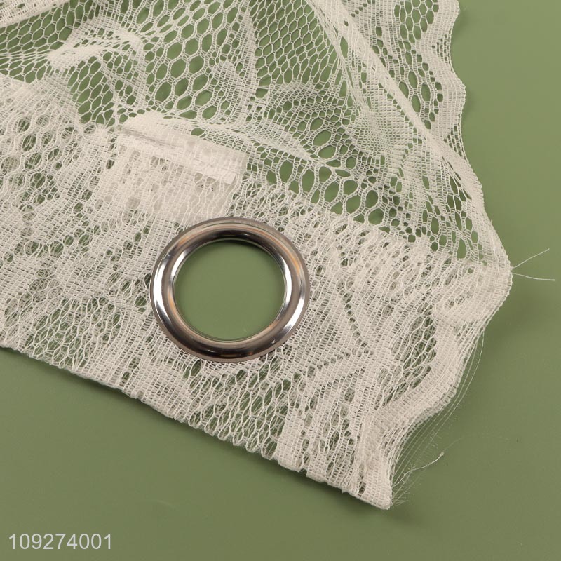 Popular products white polyester window curtain for room decor