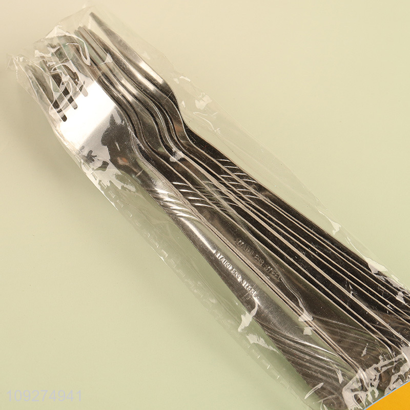 Yiwu market 12pcs stainless steel tableware fork for home