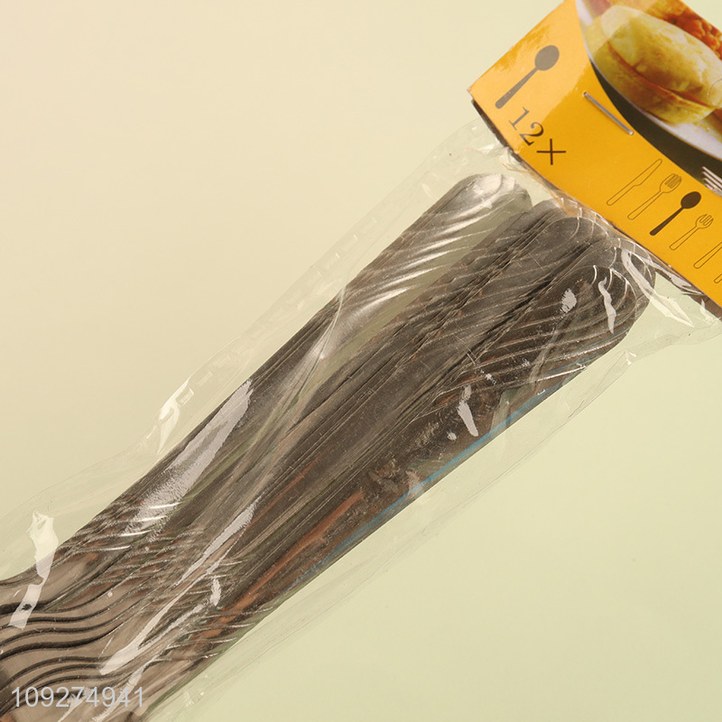 Yiwu market 12pcs stainless steel tableware fork for home