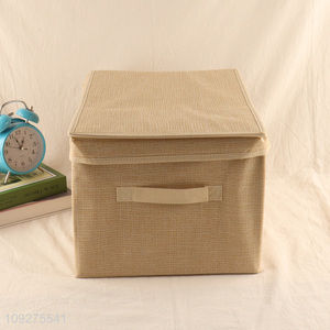 New arrival non-woven fabric storage basket with handle