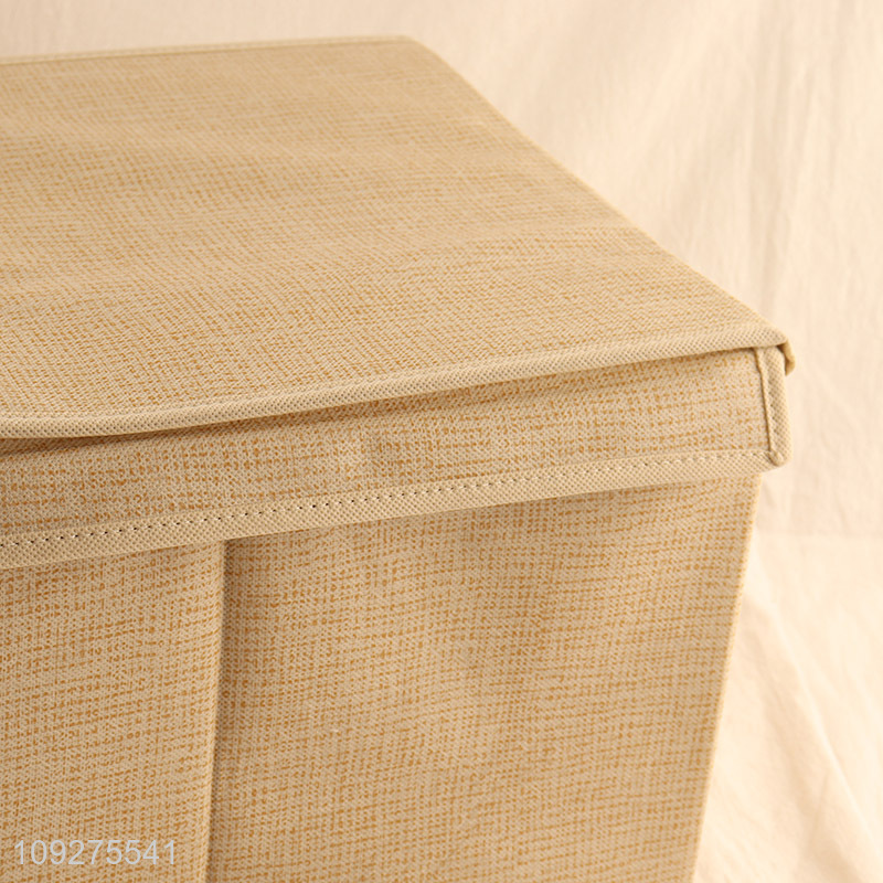 New arrival non-woven fabric storage basket with handle