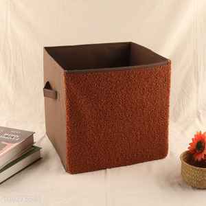 Hot items home non-woven fabric storage basket with handle