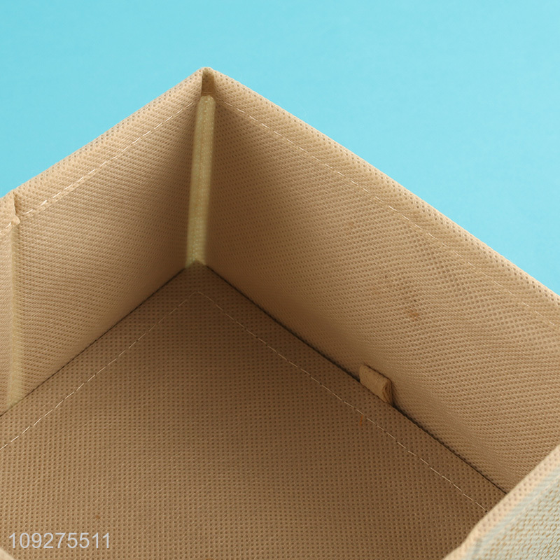 Hot selling household non-woven fabric storage basket