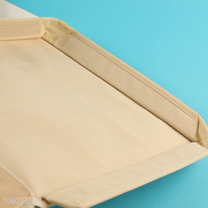 Popular products household non-woven fabric storage basket with lid