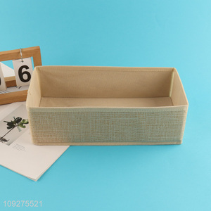 Online wholesale rectangle non-woven fabric storage basket