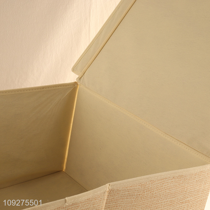 High quality large capacity non-woven fabric storage basket