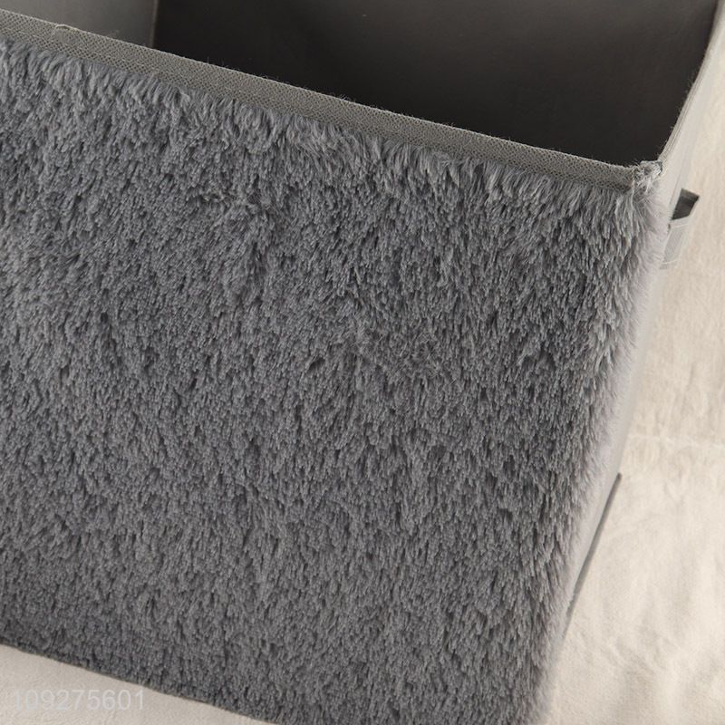 Low price household non-woven fabric storage basket