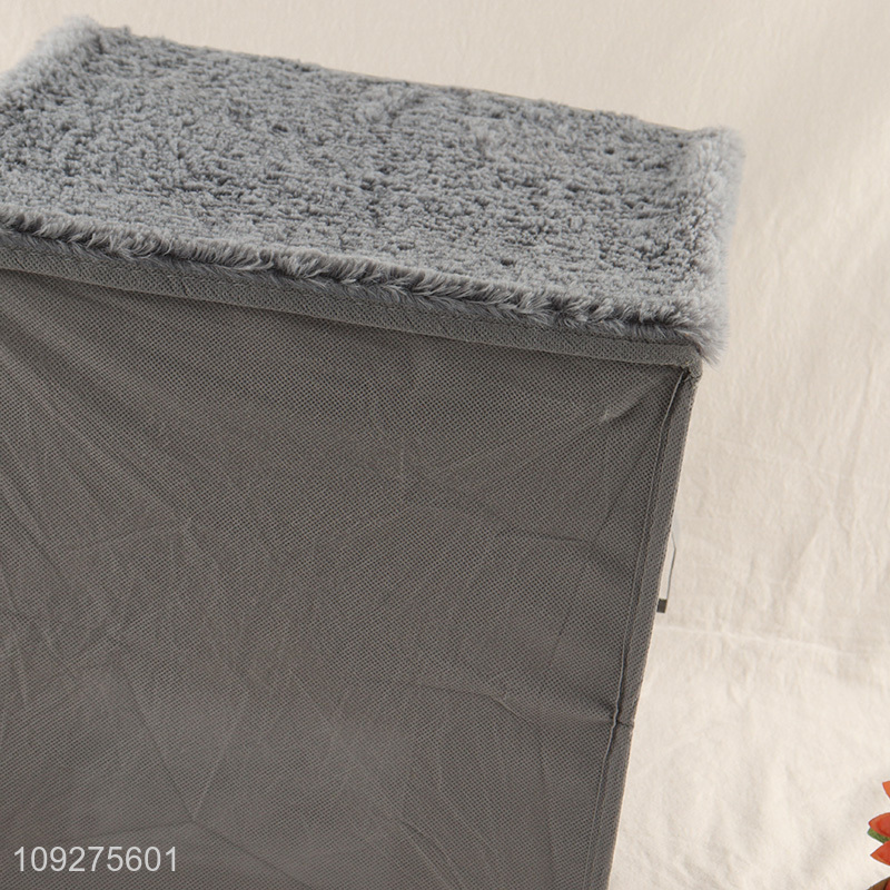 Low price household non-woven fabric storage basket