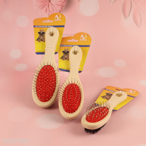 Good selling double-sided pet grooming comb pet <em>brush</em>