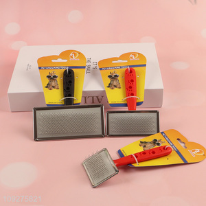 China supplier rectangle pet grooming comb pet <em>brush</em> for sale