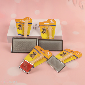Hot products rectangle pet grooming comb pet <em>brush</em>