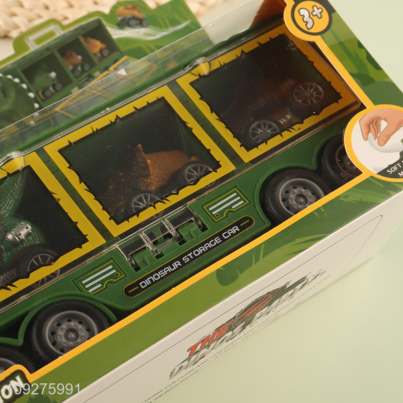 Good quality kids dinosaur truck transport kit toys