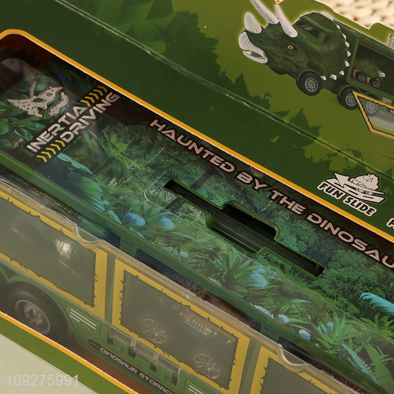 Good quality kids dinosaur truck transport kit toys